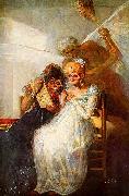 Francisco de Goya Einst und jetzt Detail France oil painting artist